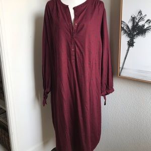 NWT Plus size Old Navy maroon dress
